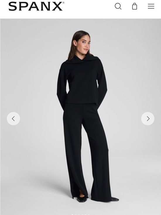 SPANX Pants - SPANX Black AirEssentials wide leg pant